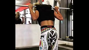 María Sol Pérez in the gym