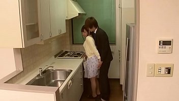 Japanese Housewife Fucked While Husband Is In The Same Room