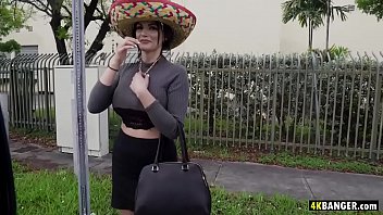 MILF with Amazing Tits gets Taco Style Fuck in Van
