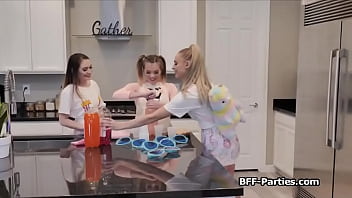 Dude joins pajama party & ends up fucking all the chicks