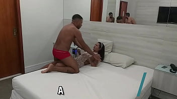 Behind the camera with this brazilian extra small teen doing even anal sex and taking facial